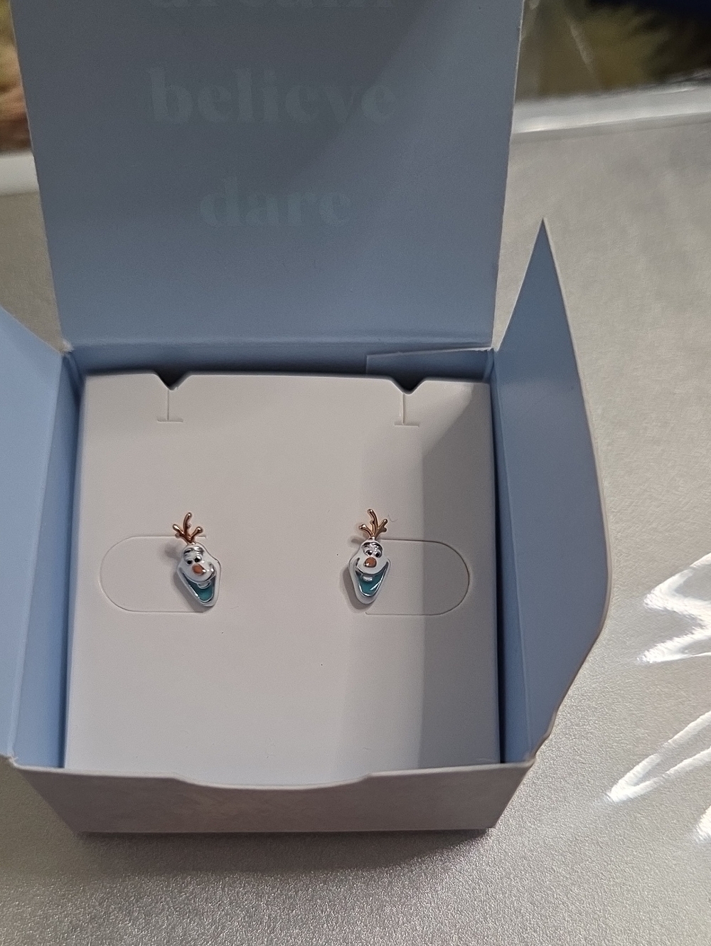 Origami Owl Disney Silver Frozen Olaf Studs - ER2132